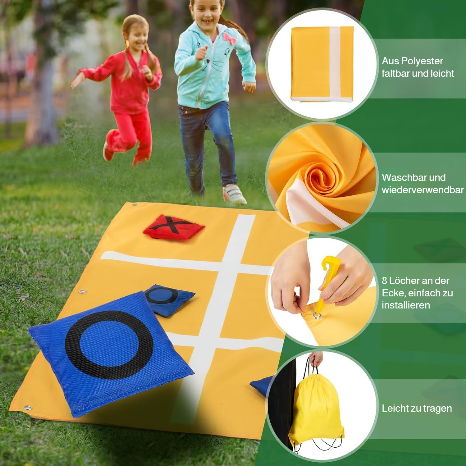 屋外親子で楽しむ豆バッグ投げゲームセット