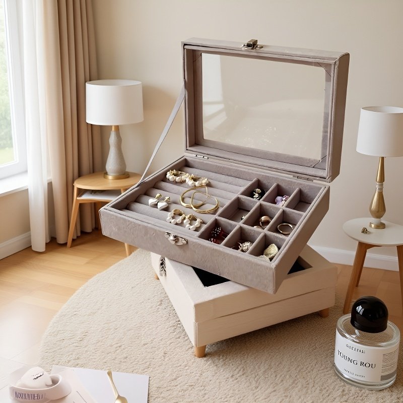 귀걸이, 귀걸이, 악세서리, 팔찌, 휴대용 일체형 보석함