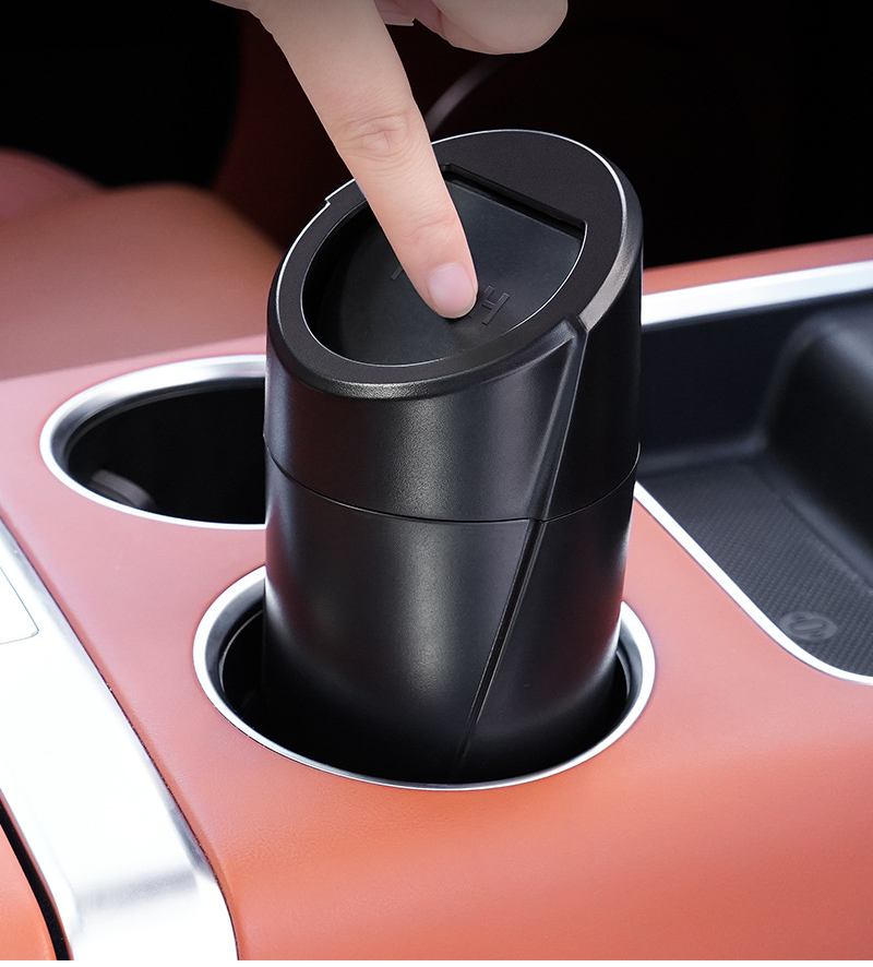 Auto-Mülleimer, Kleinwagen-Mini-Aufbewahrungsbox, Mittelkonsole, Multifunktions-Autozubehör, Auto-Fl