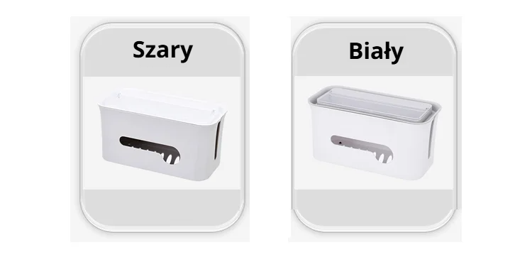 Nowoczesny organizer przewodów pod biurko