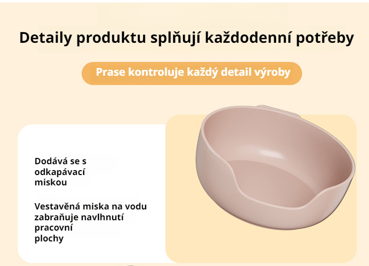 Odolné štětiny kartáče pro důkladné čištění