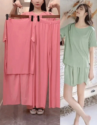 ひんやり涼しいルームウェア3点セット