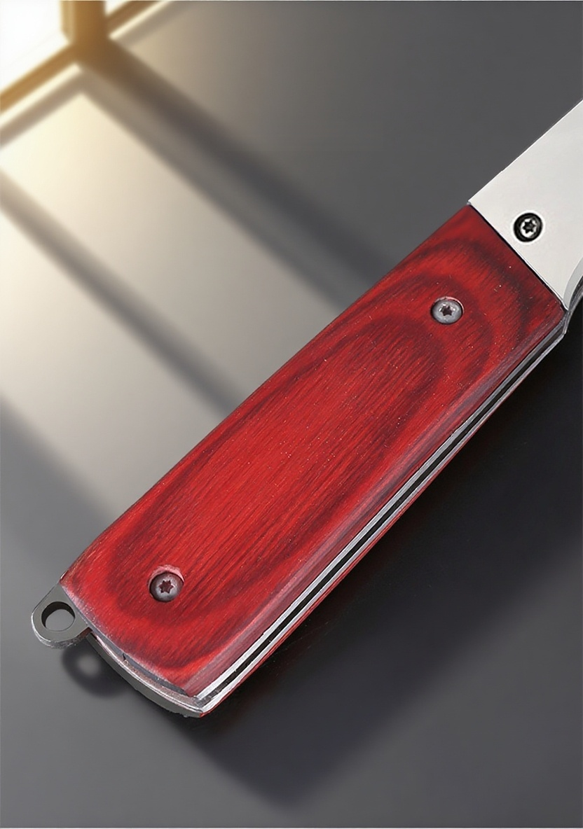 Składany nóż do szczepienia z drewnianą rączką