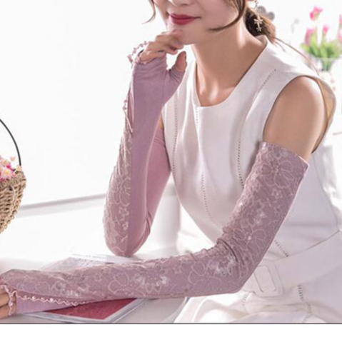 通気性に優れたUV対策手袋の素材感