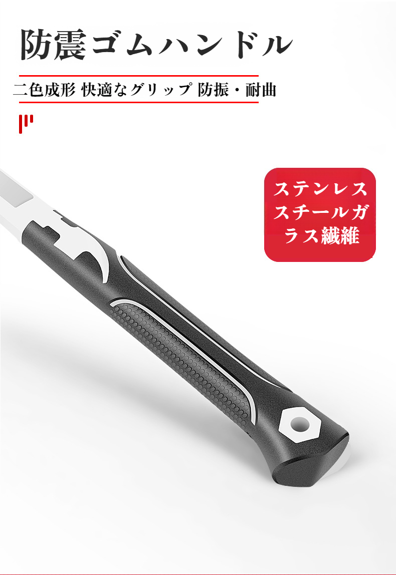 木材に釘を打つクローハンマーの使用シーン