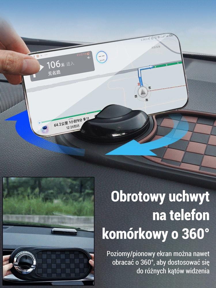 Wielofunkcyjna mata antypoślizgowa do samochodu