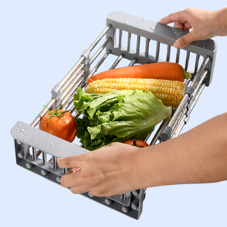 확장 가능한 수영장 물빠짐 식기 건조대