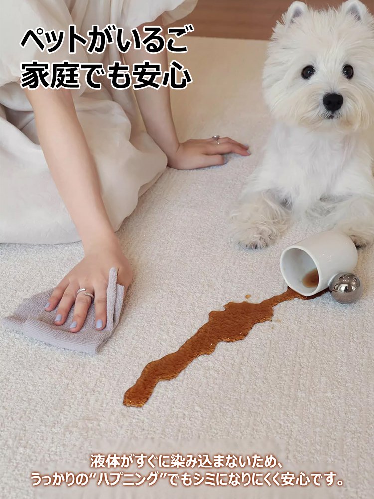 お掃除ラクラク 防水・防汚ラグ
