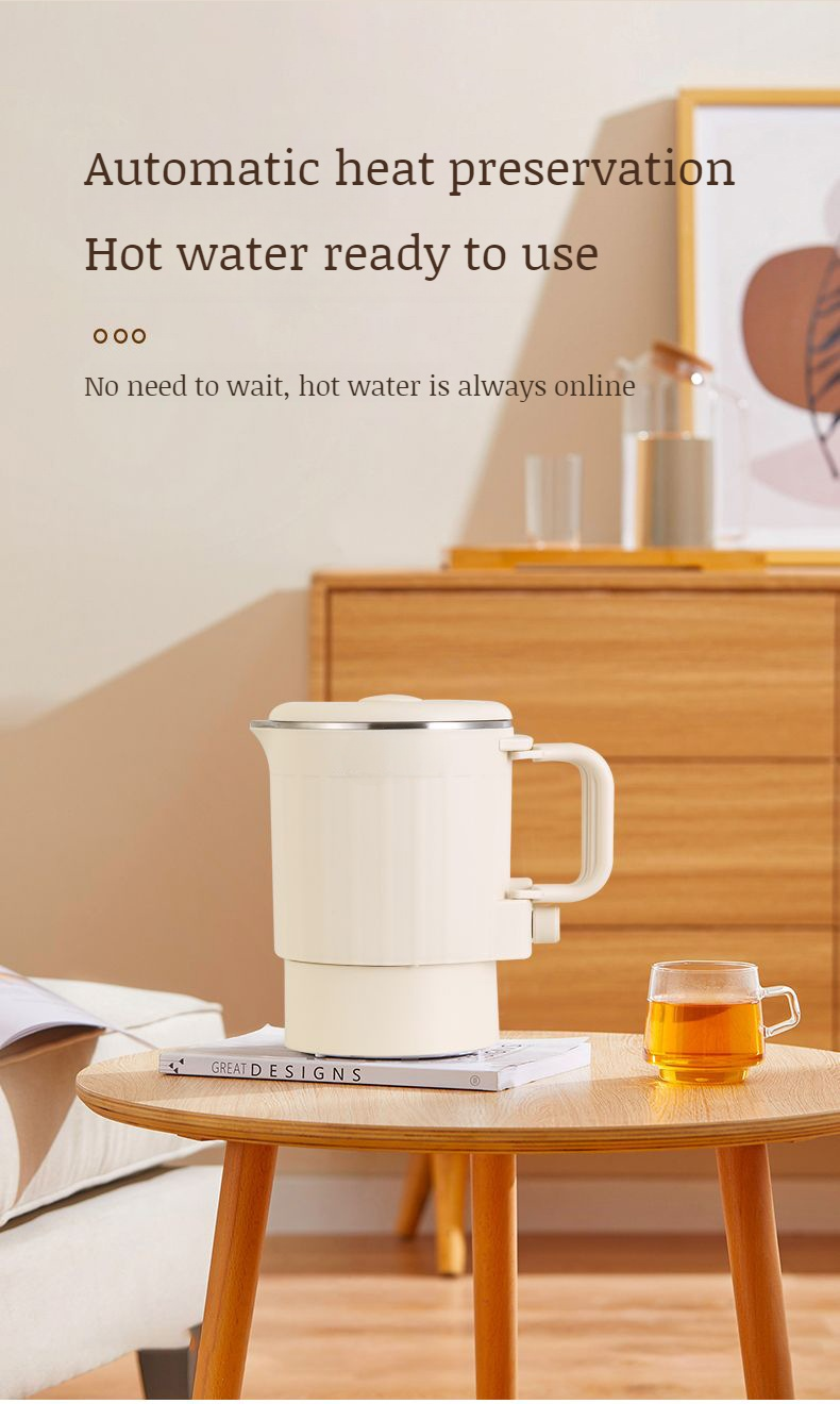 Separate portable kettle with easy-to-clean design