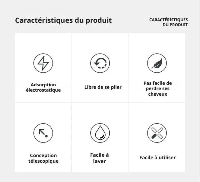Plumeau télescopique en chenille lavable