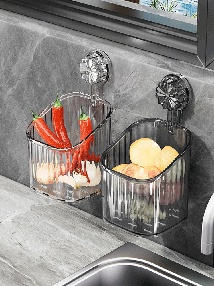 吸盤式壁掛け収納ボックス