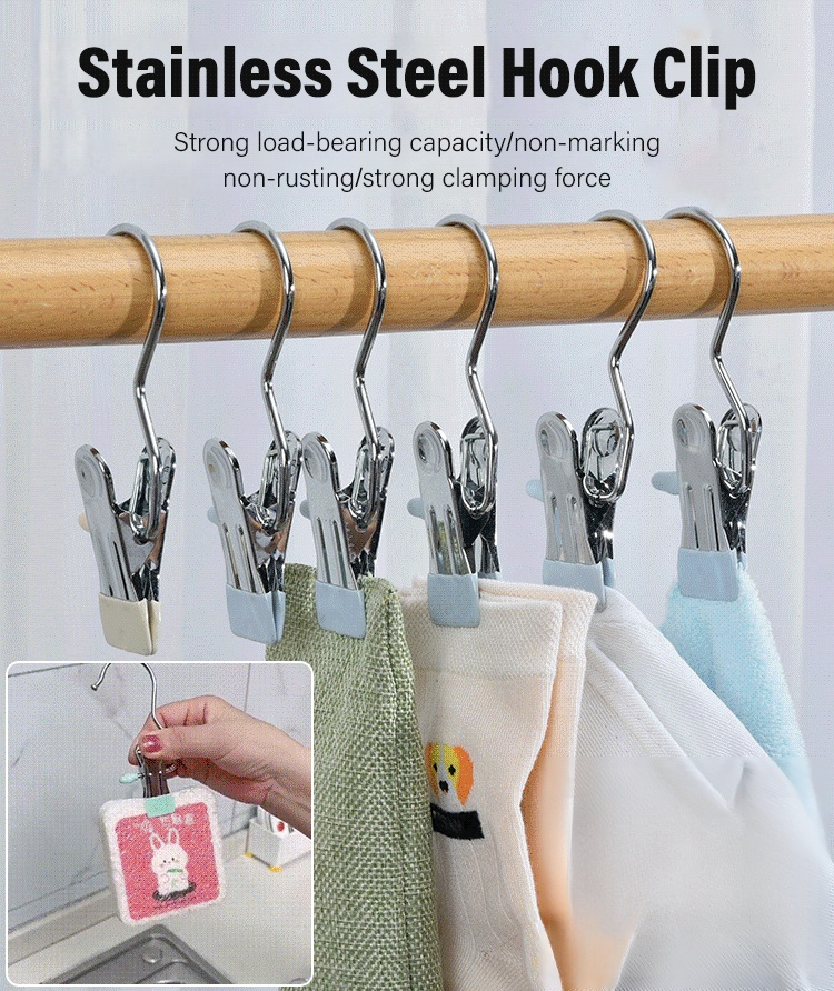 Stainless steel hanging hooks/clips