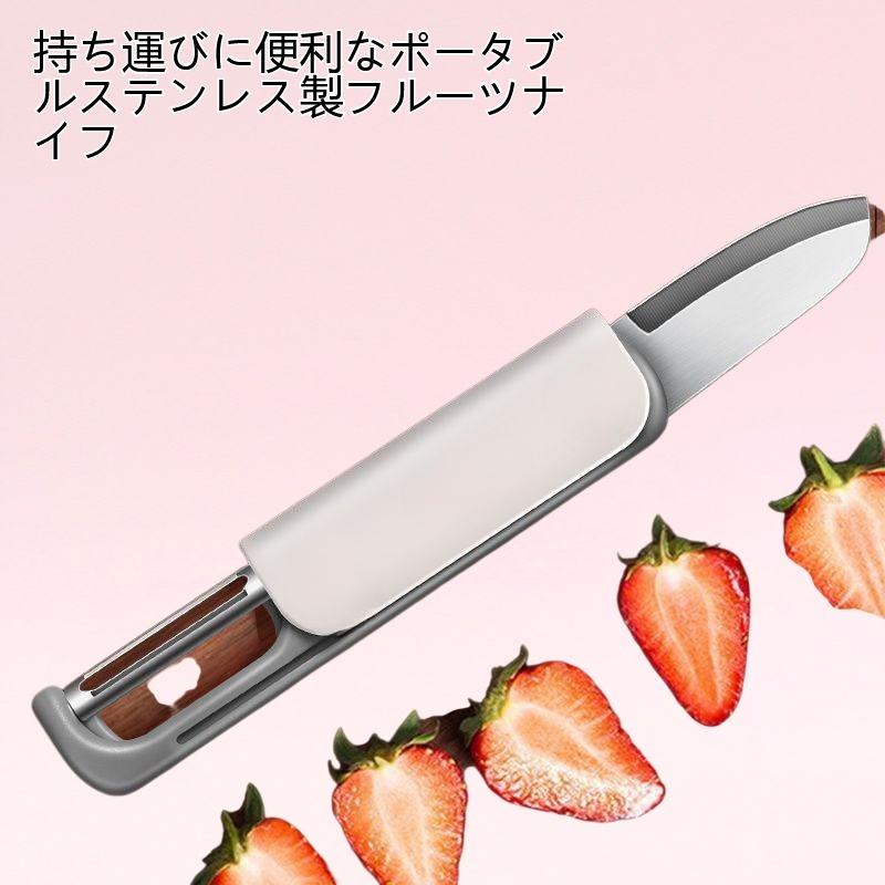 ポータブルステンレス製フルーツナイフ