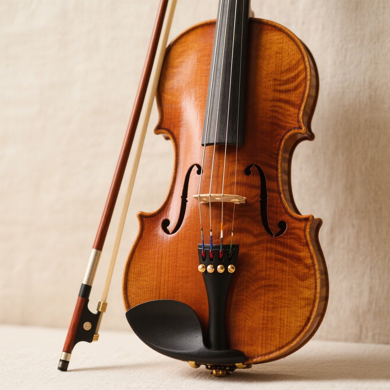 Handgefertigte Massivholz-Violine für Erwachsene