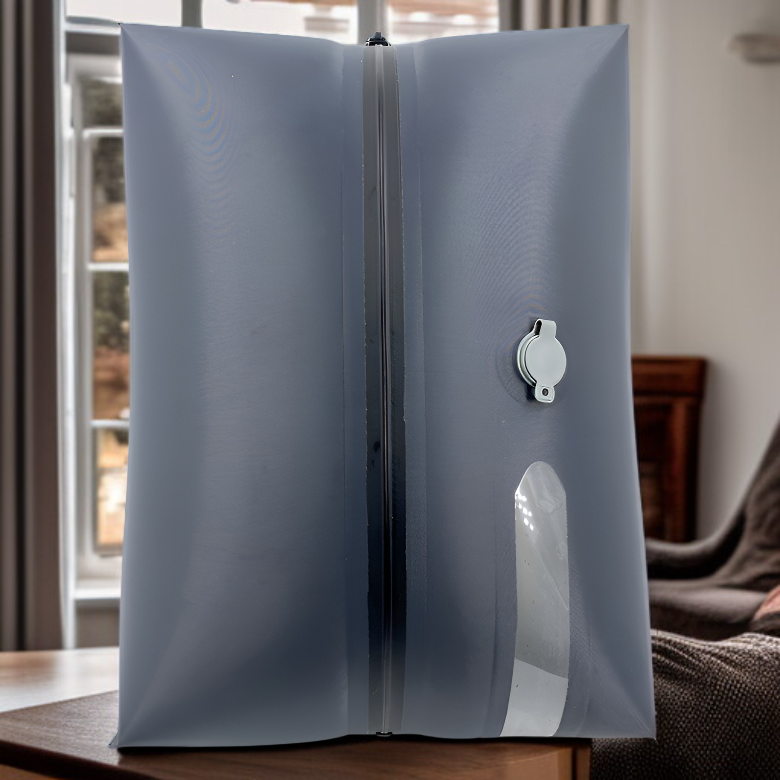 旅行用圧縮袋 圧縮トラベルバッグ トラベルポーチ 圧縮バッグ アレンジケース 透明窓 圧縮 旅行 便利グッズ 出張 衣類収納 圧縮袋 ナイロン 大きめ 防水 防塵 吊り下げ 省スペース