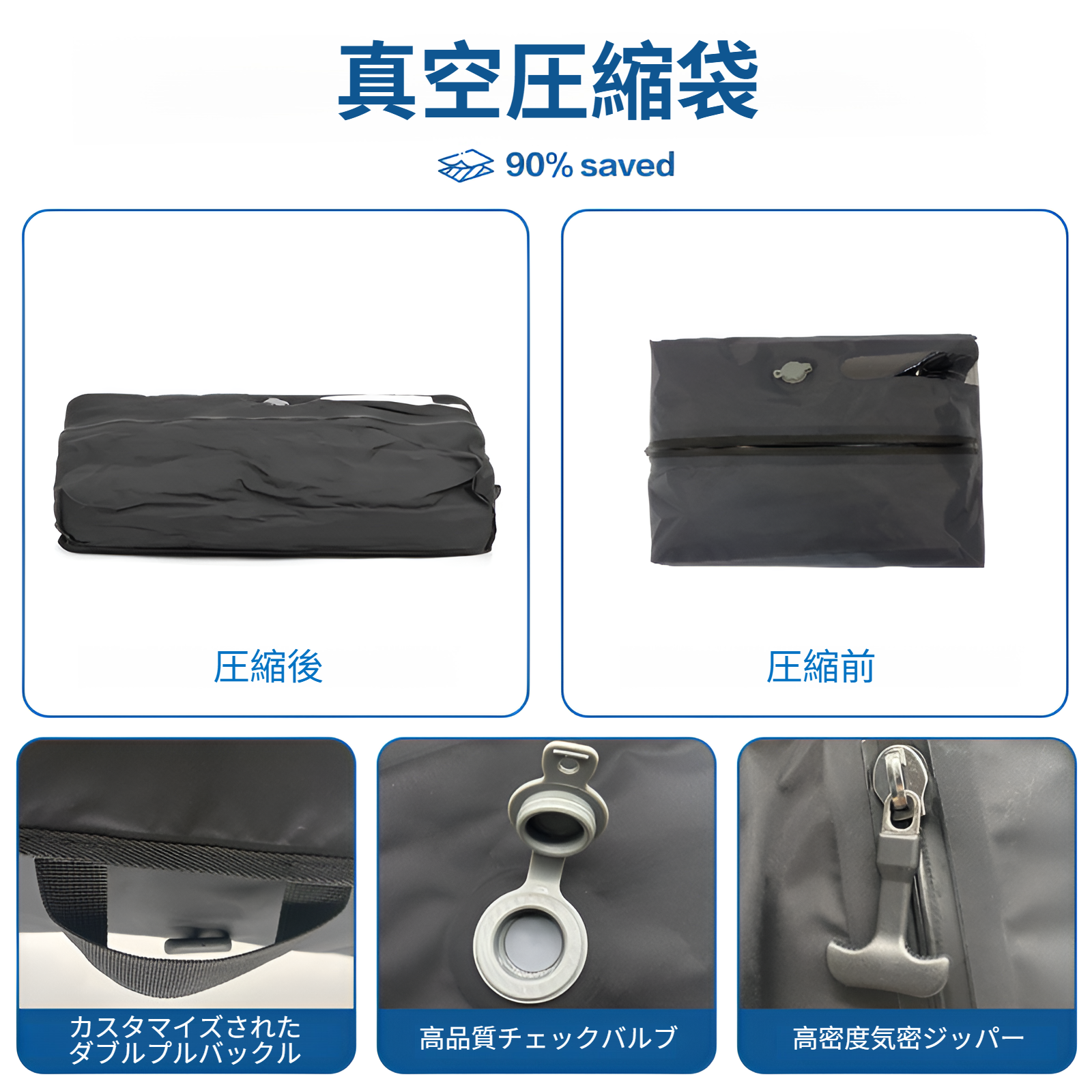 旅行用圧縮袋 圧縮トラベルバッグ トラベルポーチ 圧縮バッグ アレンジケース 透明窓 圧縮 旅行 便利グッズ 出張 衣類収納 圧縮袋 ナイロン 大きめ 防水 防塵 吊り下げ 省スペース