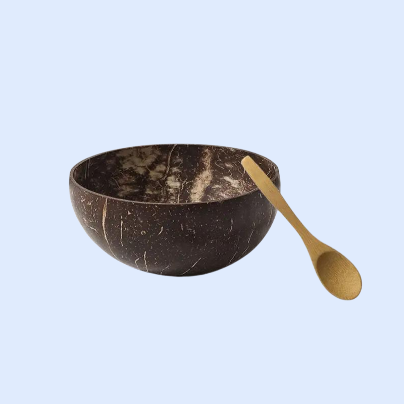 천연 코코넛 껍질 나무 그릇