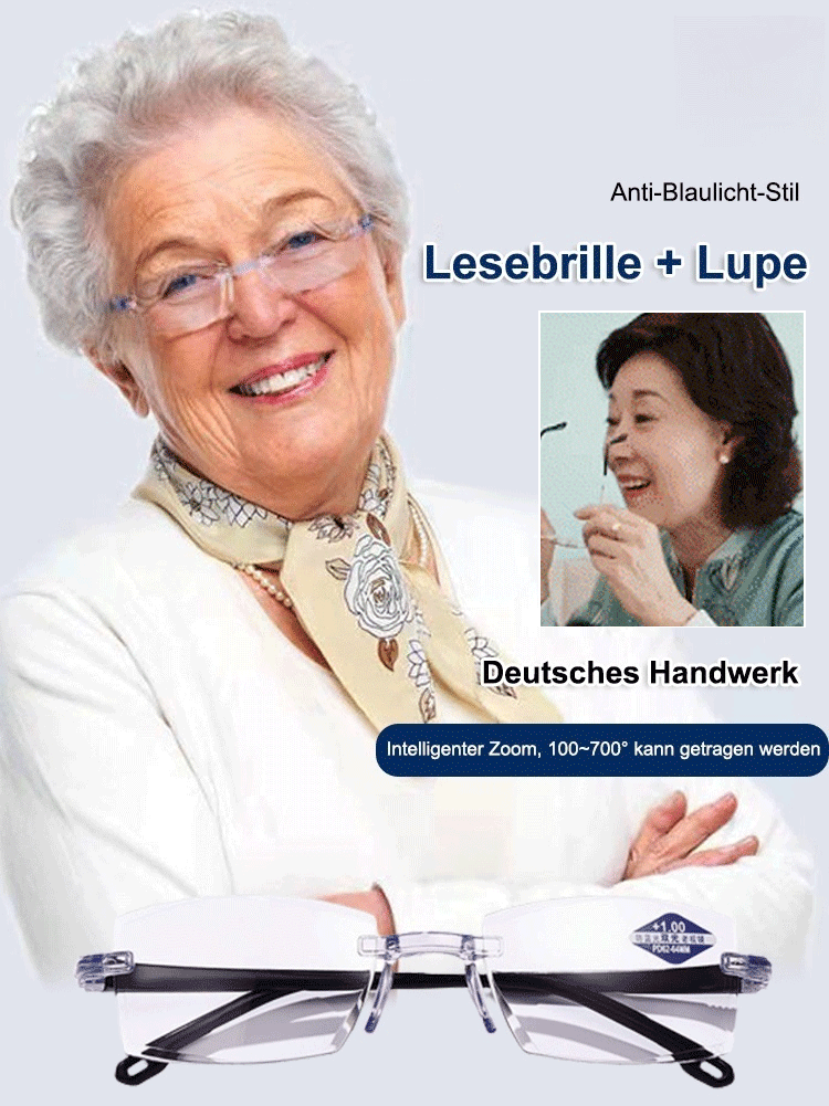 Autozoom-Brille für Presbyopie