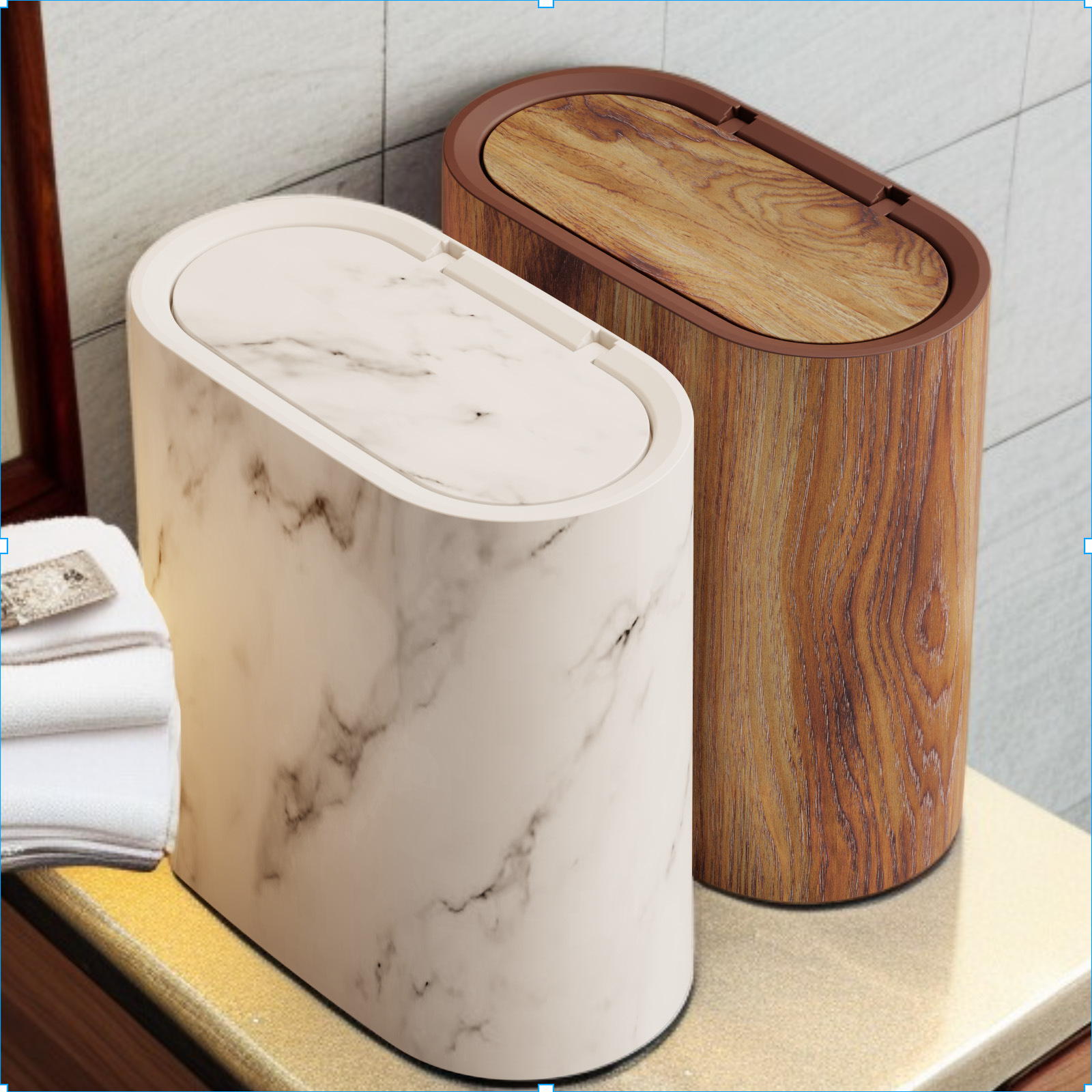 푸시형 틈새 쓰레기통