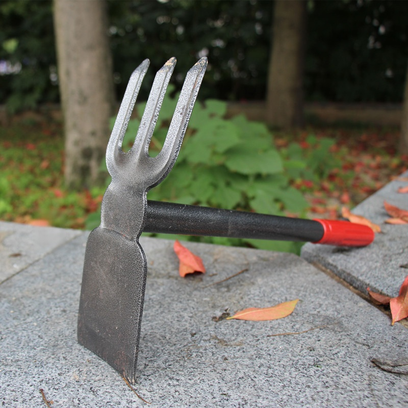 三歯熊手兼用の鍬短柄園林農用工具野菜園芸用花卉栽培工具