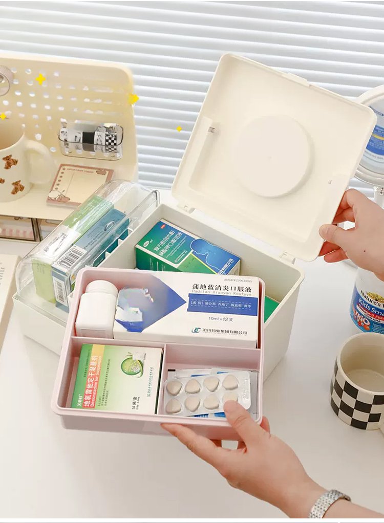 창의적인 디자인 대용량 약품 수납함