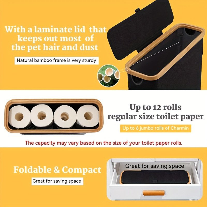 Accesorio de baño para organizar papel higiénico