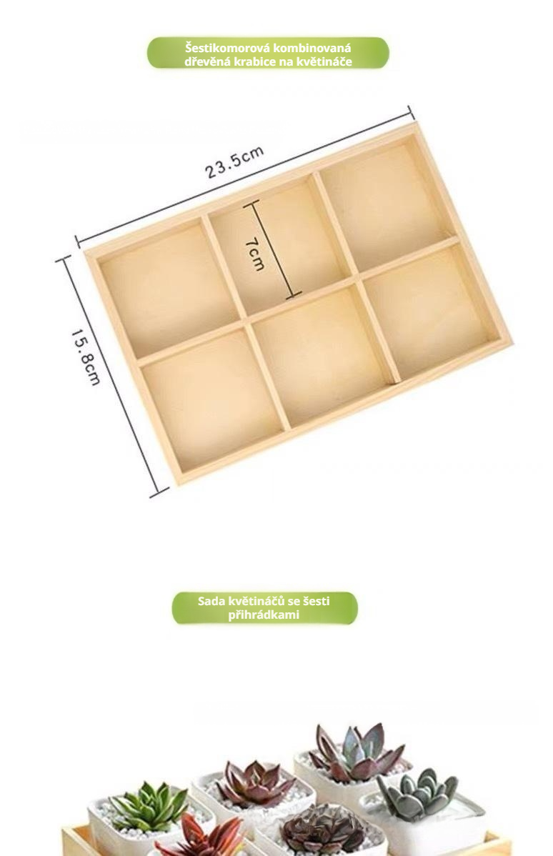 Praktický květináč s podnosem pro domácí dekorace