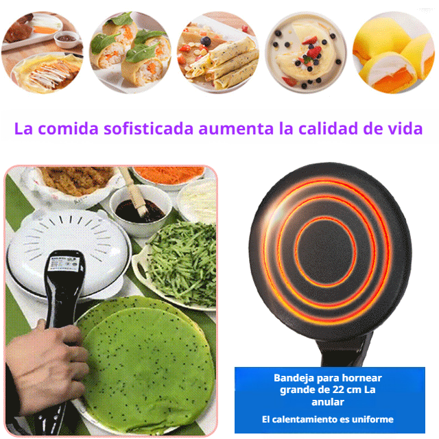 Máquina para hacer panqueques doméstica, soporte eléctrico para panqueques