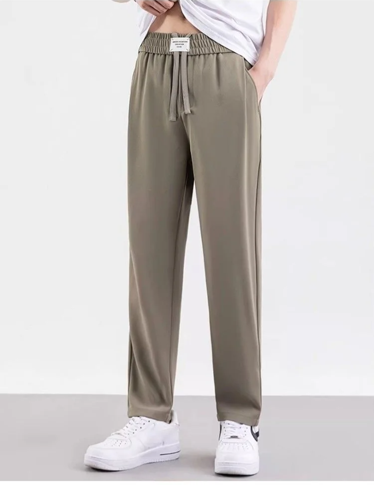 세련된 스트레이트 핏 남성 여름 바지