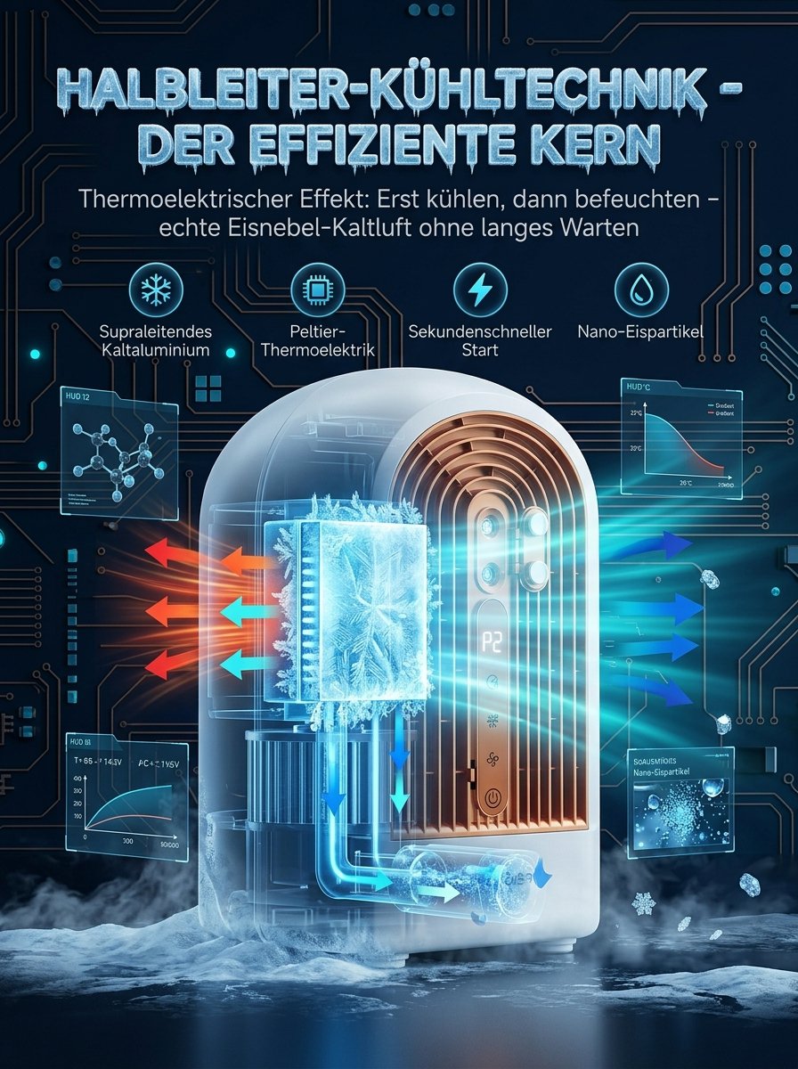 Tisch-Zirkulationsventilator mit Sprühfunktion