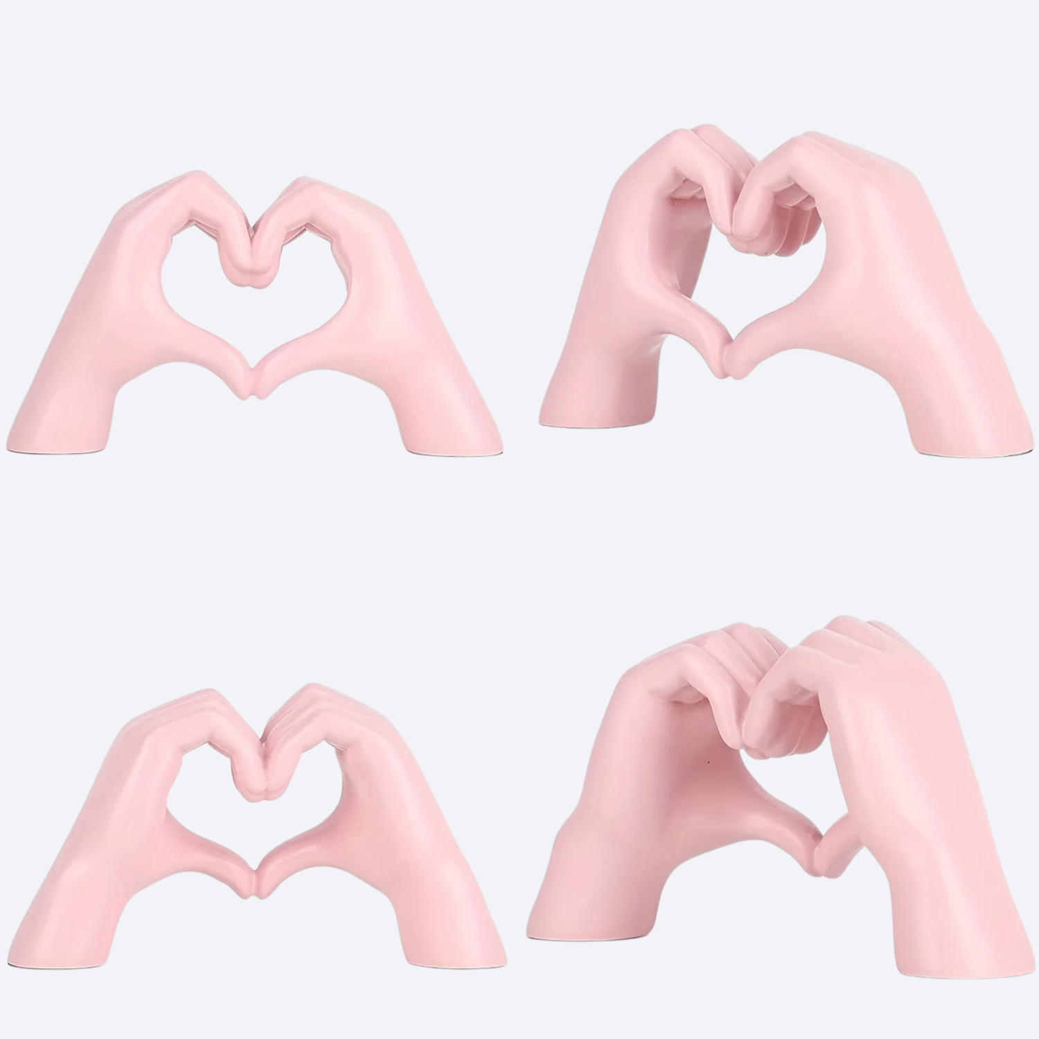 简约炫彩爱心手势摆件家居客厅办公室桌面树脂工艺品装饰品礼物