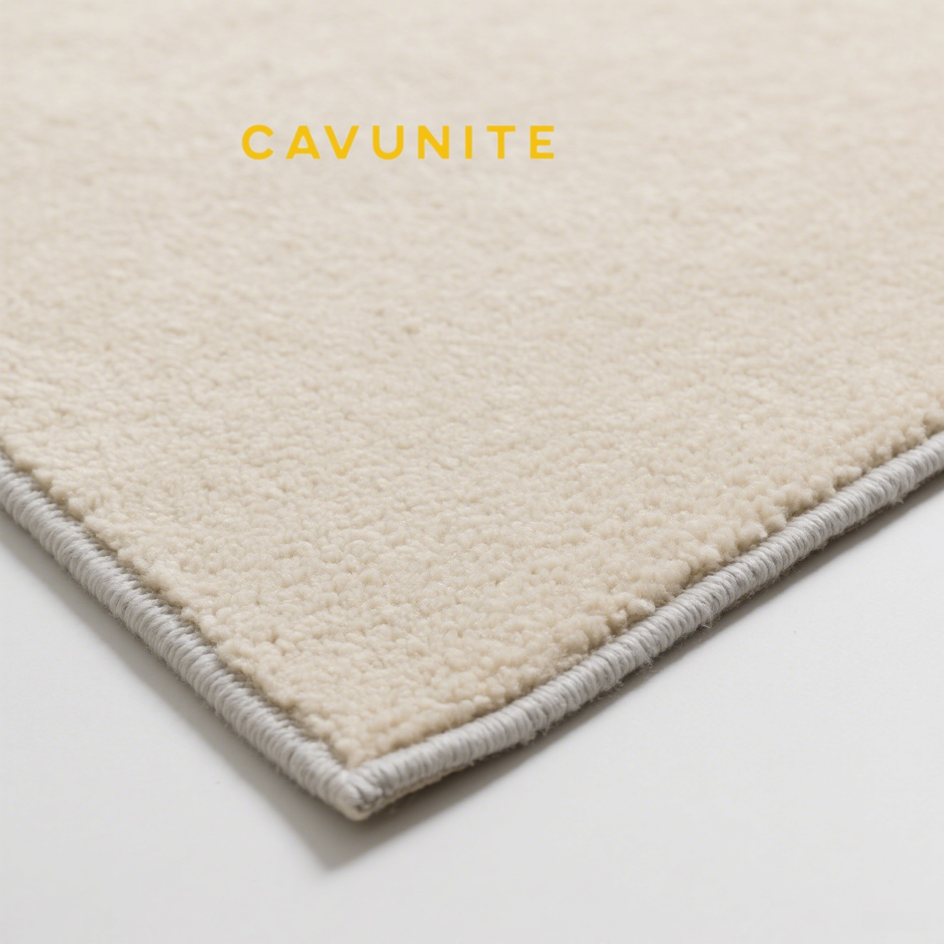 ベージュの無地リビングルームカーペット