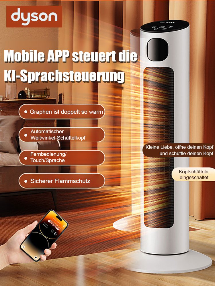 Sofortheizende, stehende Elektroheizung für den ganzen Haushalt