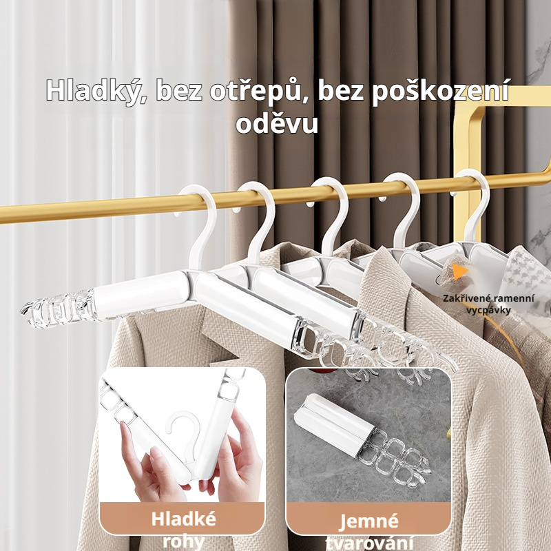 Skládací magický věšák na šaty pro venkovní použití