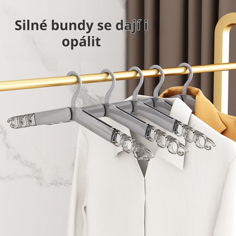 Skládací magický věšák na šaty pro venkovní použití