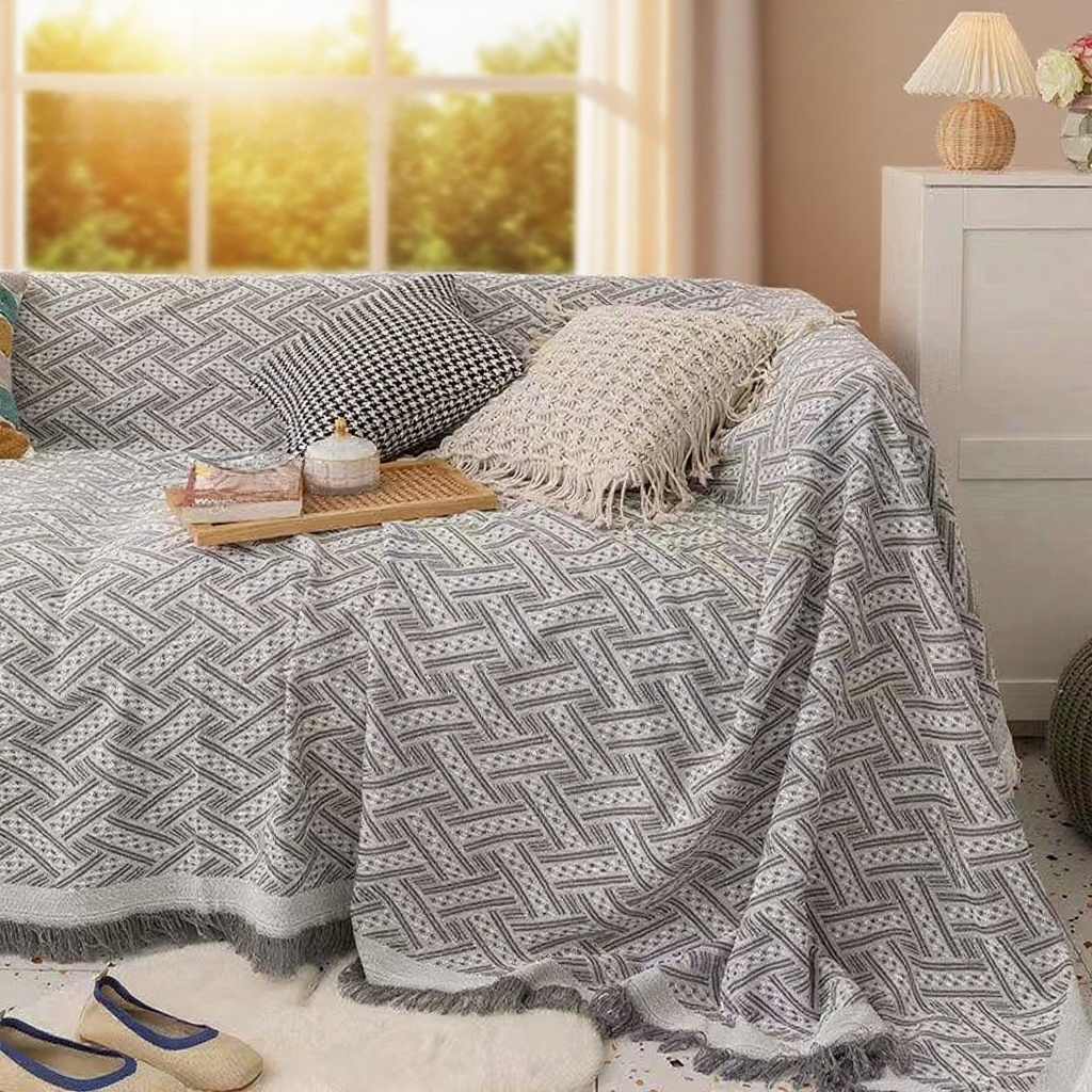 Pet-friendly all-inclusive sofa cover for families