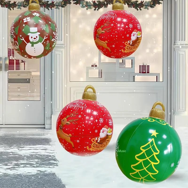 Garden Decoration Christmas Balls Remote Control Inflatable Christmas Household