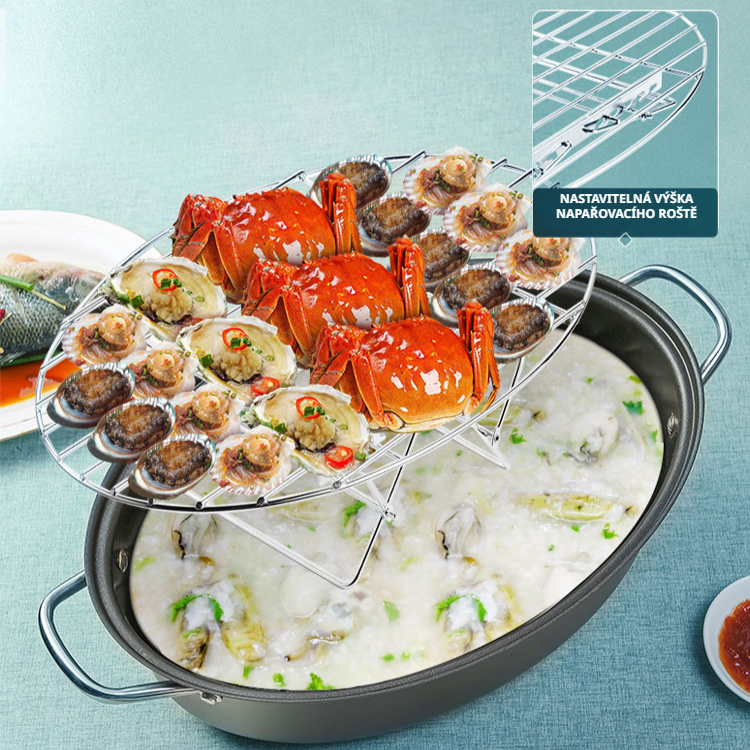 Multifunkční napařovací hrnec na ryby