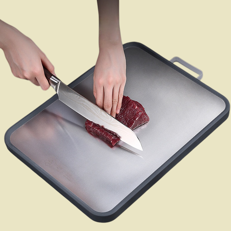 304ステンレス&プラスチック両面まな板