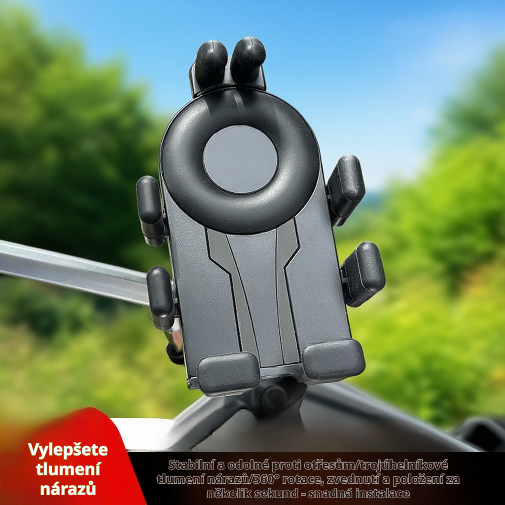 Bezpečný a spolehlivý držák na telefon, nastavitelný úhel, antishake