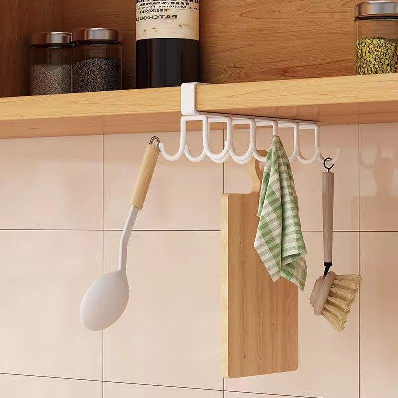 주방 행거 무펀치 가정용 수저걸이 물컵걸이 찬장걸이 행거걸이 후크 정리 수납장