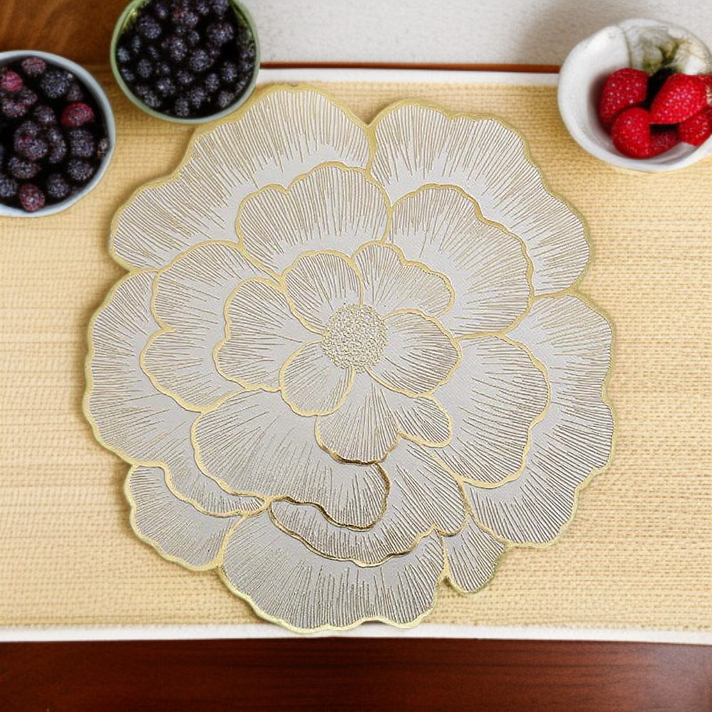 다림질 모란꽃 PVC 단열 미끄럼 방지 쿠션