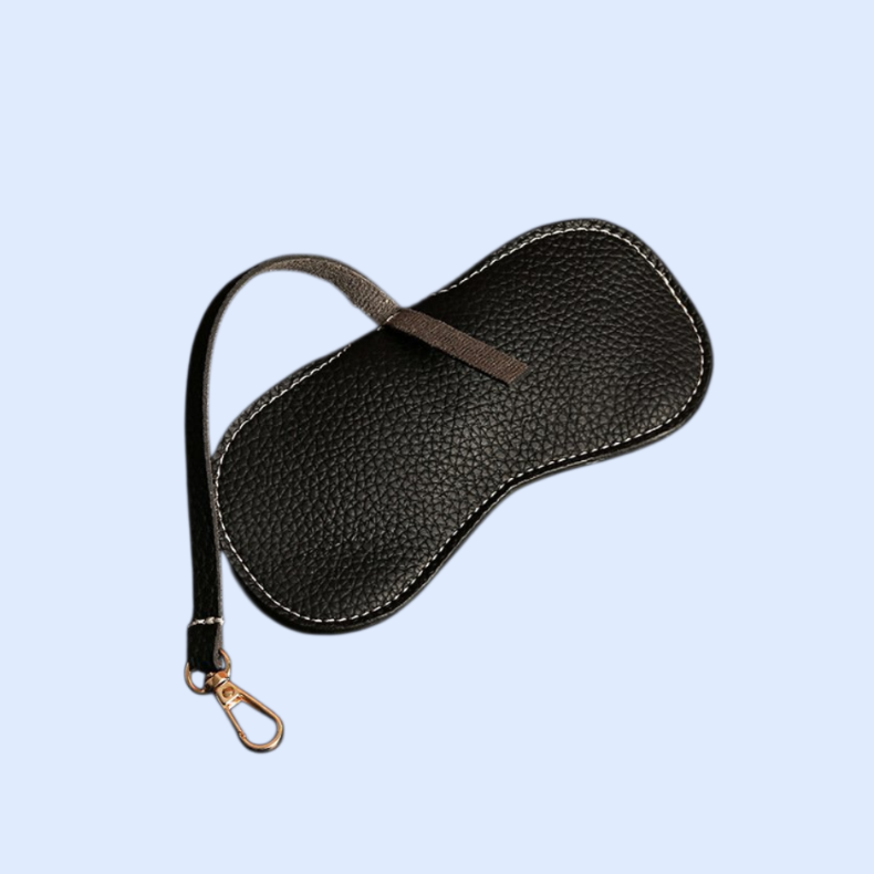 심플한 가죽 안경 가방