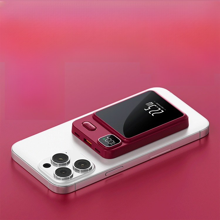 초강용량 자기 흡인 무선 보조배터리