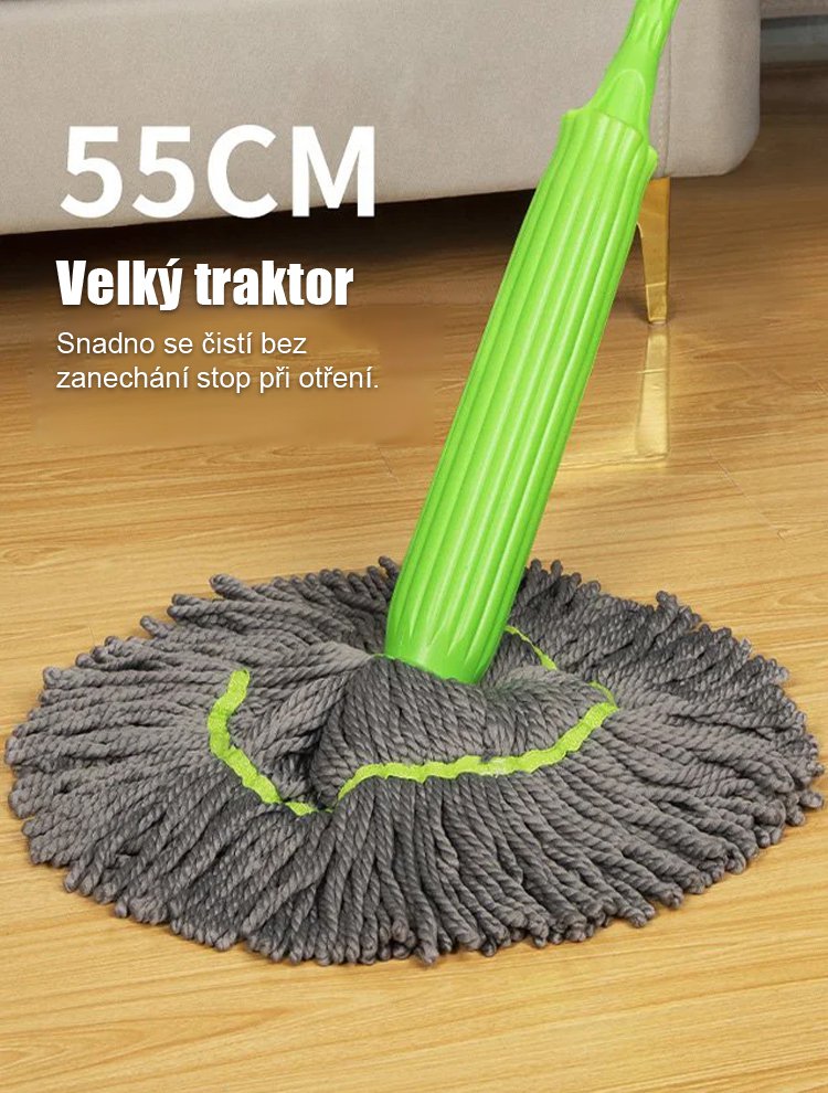  Bambusové vlákno samokroucený rotační mop