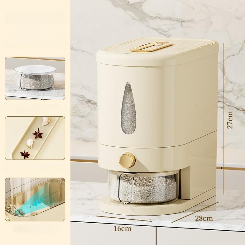 주방 쌀독 대용량 누름 쌀통