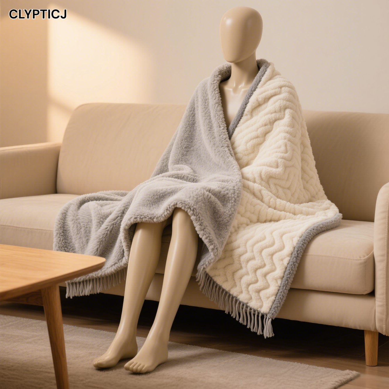 Manta gruesa de franela para mantener el calor