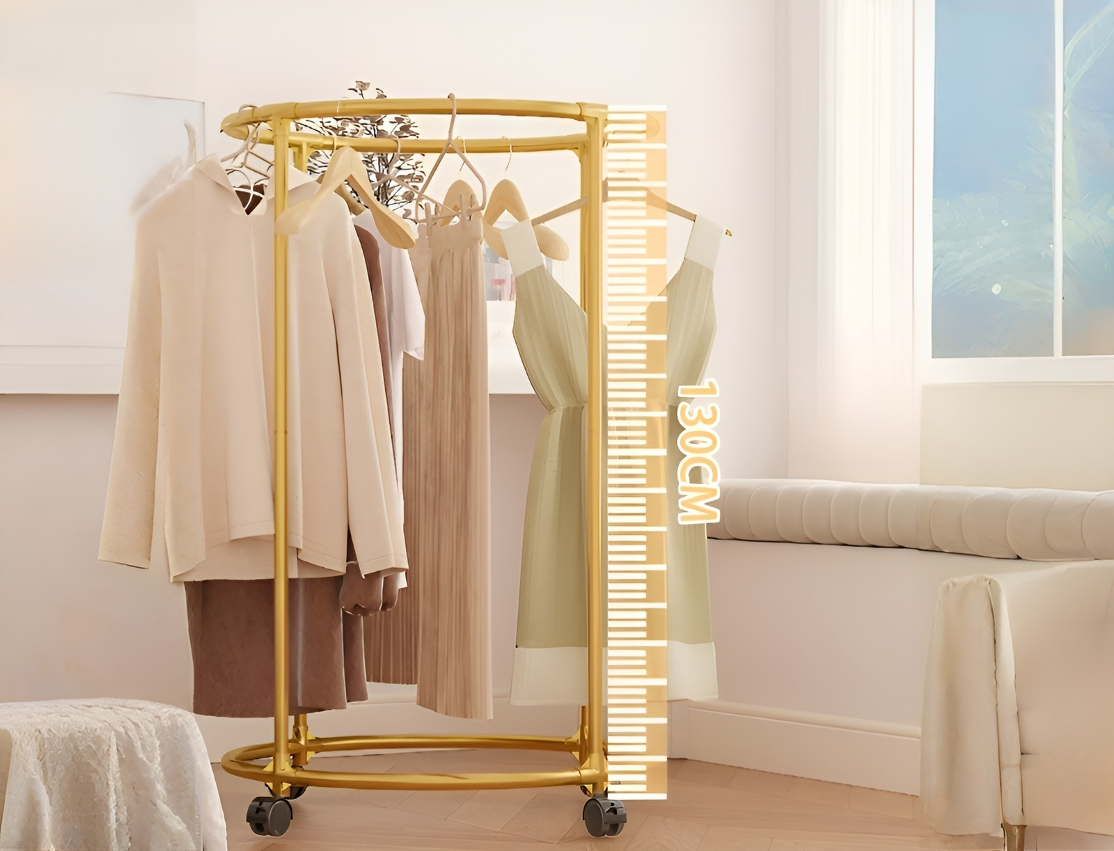 다기능 회전 원형 빨래 건조대