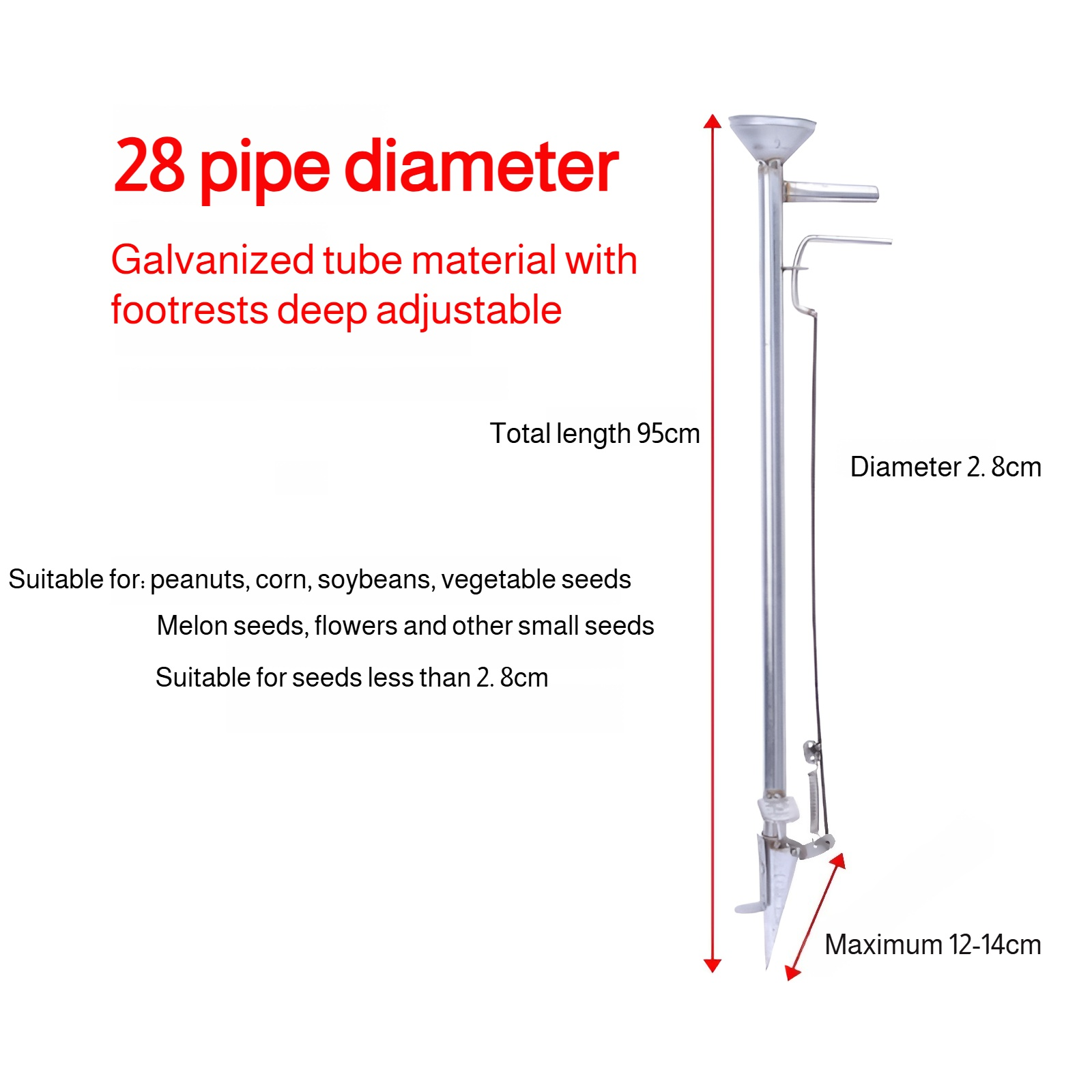 Seeder planting tool multifunctional small fertilization corn peanut broad bean portable agricultura
