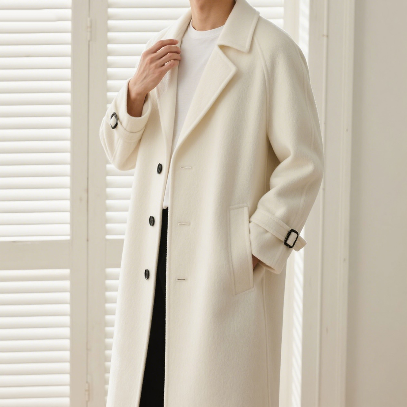 カジュアルオールマッチしわ防止ウィンドブレーカージャケット正面画像